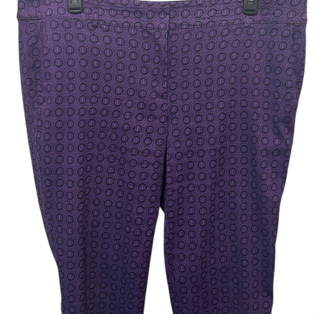 LANE BRYANT Pants Womens Size 20 Sophie Modernist Collection Purple - Picture 3 of 6